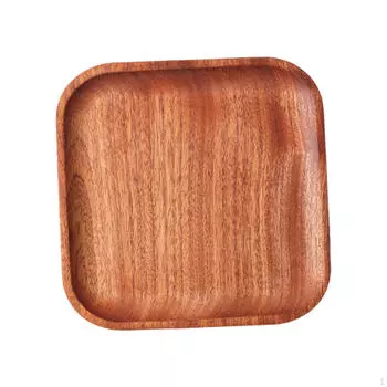 Элегантный деревянный поднос для приема гостей 13cmx13cmx1.5cm