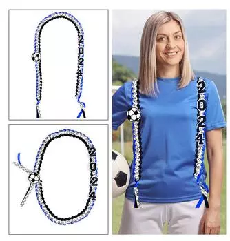 Элегантный держатель денег, персонализированное ожерелье из лент и леев, подарок на выпускной в виде плетеной веревки для выпускников школ и колледжей 1