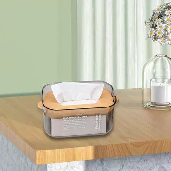 Элегантный держатель для коробок с салфетками для использования дома и в офисе чёрный