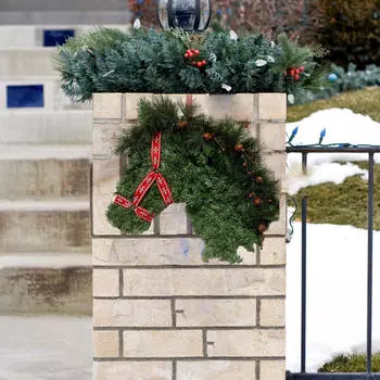 Элегантный держатель для венка в виде головы лошади для домашнего декора чёрный