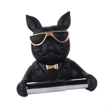 Элегантный держатель туалетной бумаги для домашней ванной комнаты чёрный