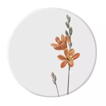 Элегантный дизайн с цветочным принтом, теплоизоляция, обеденный водопоглощающий стол, круглый многоцелевой стол A