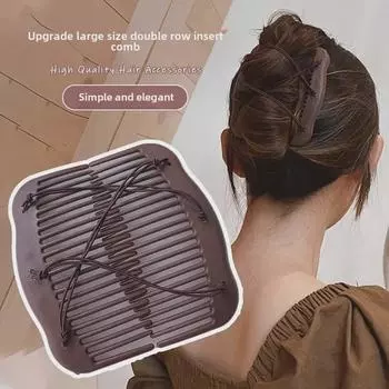 Элегантный двухрядный гребень для волос и заколка для пучка для женщин