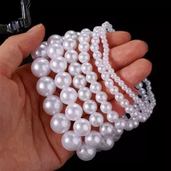 Элегантный французский темпераментный жемчужный модный ювелирный браслет в корейском стиле женский эластичный браслет 10mm-D