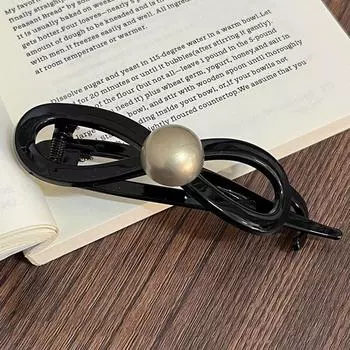 Элегантный искусственный жемчуг бабочка бант заколка для волос зажим винтажный пластиковый заколка-заколка акула зажим для женщин головной убор античная латунь