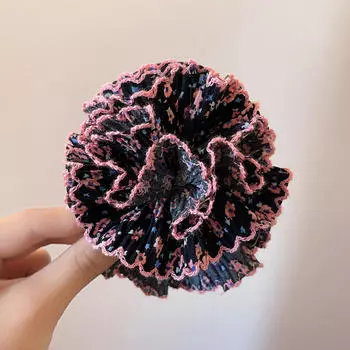 Элегантный клетчатый зажим-краб для волос с цветком, модная заколка-автомат для хвостика, заколки-бабочки, зажим-акула, пляжный зажим для волос для женщин, аксессуары для волос, новинка ализарин красный