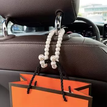 Элегантный крючок для автомобиля с бантом, очаровательный крючок для автомобиля с бантом, милый крючок на спинку автомобильного сиденья, украшения для автомобиля style 1