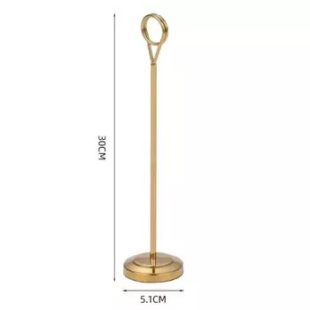 Элегантный круглый зажим для фото из нержавеющей стали, держатель для заметок, подставка для карточек резерва, свадебный душ 30cm