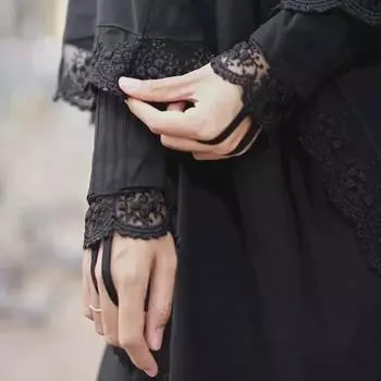 Элегантный кружевной кардиган-халат на молнии со складками 6693 2XL синий