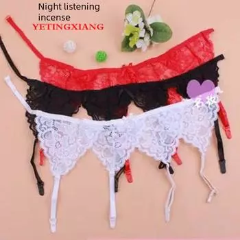 Элегантный кружевной пояс для чулок и комплект чулок - Универсальный и соблазнительный партнер для любого случая One Size