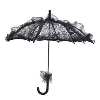 Элегантный кружевной зонтик невесты свадебная вечеринка фото декор реквизит кружевной зонтик украшение