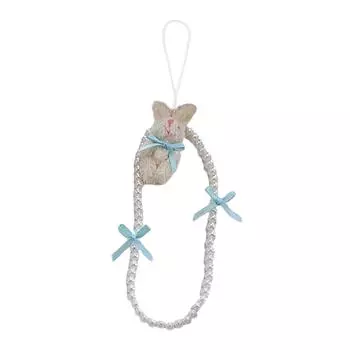 Элегантный кулон-бантик в виде сумки с дизайном, вдохновленным балетом, подвеска для мобильного телефона, чехол для камеры, наушники, стильный аксессуар синий