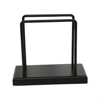 Элегантный металлический держатель для салфеток для дома и ресторана чёрный