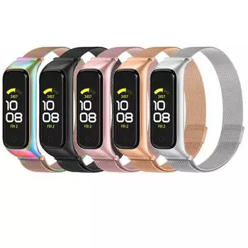 Элегантный металлический магнитный ремешок для Samsung Galaxy Fit 2, браслет для Samsung Galaxy Fit 2, сменный ремешок для часов For Galaxy Fit2 серебряный