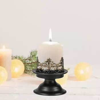 Элегантный металлический подсвечник для домашнего декора L