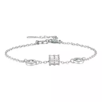 Элегантный модный новый продукт, браслет Tiktok, женский индивидуальный модный тренд, маленький круг, простые ювелирные изделия Adjustable size