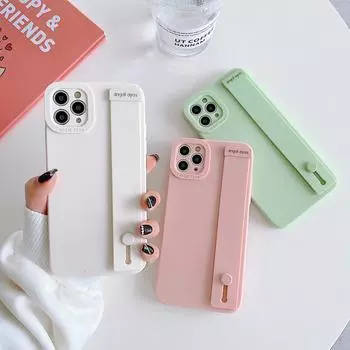 Элегантный однотонный ремешок для силиконовых чехлов Apple 13Pro, 11, 12. Подходит для мужчин и женщин, мягкий, сетчатый, красного цвета, полный дизайн упаковки. iPhone 14 pro max