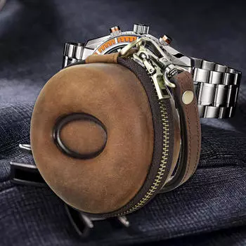 Элегантный органайзер для часов с мягким подарком для энтузиастов кофейный