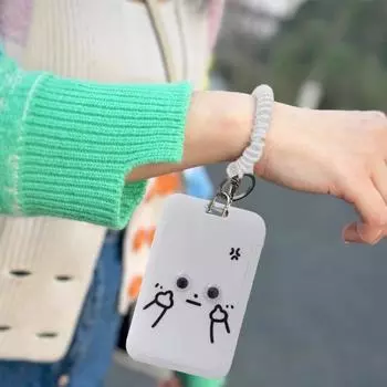 Элегантный пластиковый рукав для карт, стильное украшение, милый универсальный держатель для карт для студентов и профессионалов A