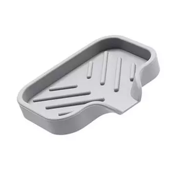 Элегантный поднос для ванной в японском стиле, силиконовый материал для организации туалетных принадлежностей и свечей в аккуратном пространстве S