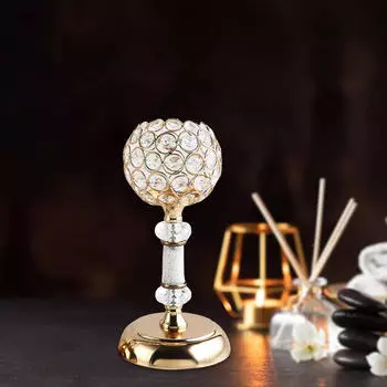 Элегантный подсвечник, подсвечник, поделки, фигурка, подставка, конические свечи на годовщину свадьбы gold S_10*10*25CM