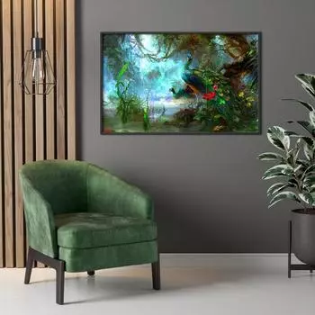 Элегантный постер с павлином, светлый роскошный настенный художественный принт, картины на холсте, пейзажные картины с животными для гостиной, домашний декор, Cuadros 21x30cm No Framed