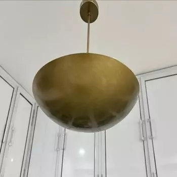 Элегантный потолочный светильник на 3 лампы, подвесной светильник в стиле модерн из необработанной латуни, светильник-спутник