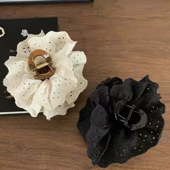 Элегантный ретро кружевной большой зажим в виде акулы головной убор в стиле балета аксессуары для волос