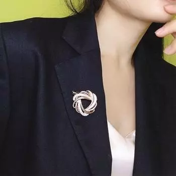 Элегантный роскошный зажим для шарфа, круглые блестящие стразы, инкрустация сбоку, зажим для затяжки талии, держатель для одежды, круглый зажим, пряжка для ремня золотистый