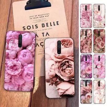 Элегантный розовый фиолетовый пион чехол для телефона Redmi 5 6 7 8 9 10 Plus Pro 6 7 8 9 A GO K20 K30 K40 Pro Plus F3 Fundas Redmi K40