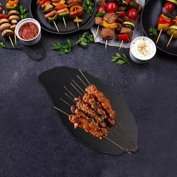 Элегантный сервировочный набор из сланцевых тарелок для проведения мероприятий 28x14cm