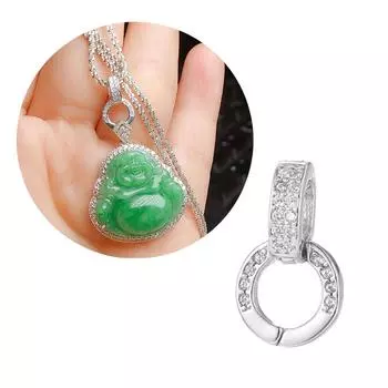 Элегантный соединительный застежка из меди и кубического циркония, застежка-усилитель, фурнитура для ювелирных изделий, застежки для изготовления ювелирных изделий серебряный