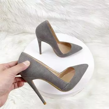 Элегантный стиль, остроносые банкетные туфли на высоком каблуке, рабочая одежда, женская обувь больших размеров для поездок на работу 33