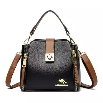 Элегантный темперамент, модная многофункциональная большая вместительная сумка в корейском стиле, модная сумка через плечо, ручная сумка для мам