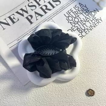 Элегантный темперамент сетка пузырь заколка для волос для женщины простота пучок акула клипса модная девушка заколка для хвостика коготь для волос