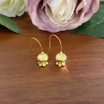 Элегантный ушной крючок «Лилия долины» для женщин, легкие роскошные новые китайские серьги-гвоздики