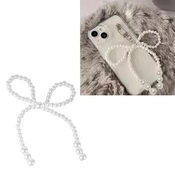 Элегантный ювелирный аксессуар с жемчужным бантом Красивый украшение с жемчужным бантом Уникальный ювелирный аксессуар для поделок 2