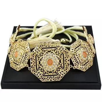 Элегантный веревочный пояс, женский квадратный полый пояс-цепочка для невесты, свадебные украшения, ручная веревочная цепочка с кисточками оранжевый