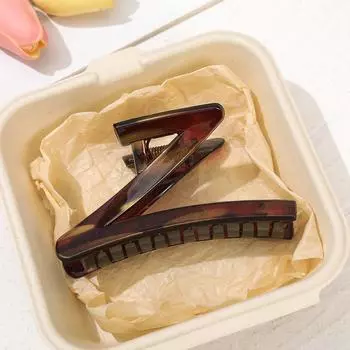 Элегантный Z-образный зажим для волос, новый пластиковый акриловый краб для волос, заколка для волос, купание, макияж, умывание лица, клипса-акула, женские аксессуары для волос