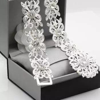 Элегантный женский пояс для платья, свадебные украшения, регулируемая длина цепи с вырезом золотой