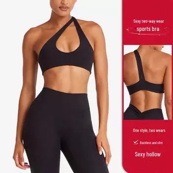 «Элегантный жилет для йоги с перекрестными лямками на спине»: Сексуальный, полый дизайн для женского фитнеса и танцевальных тренировок. M