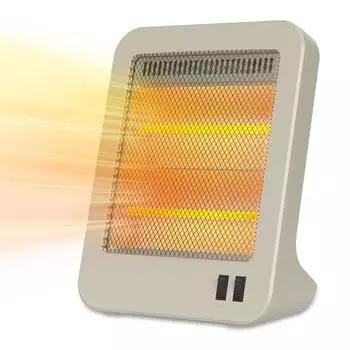 Электрическая энергия Малый фут Дальний инфракрасный Быстрый кварцевый нагреватель трубки 3 уровня выходной мощности Отключение в случае перегрева Энергия Легкое облачение Слоновая кость [Yayoi