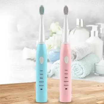 Электрическая автоматическая эффективность регулировки зубной щетки с пятью скоростями ABS высокая розовый