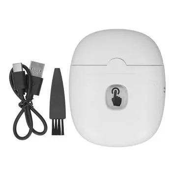 Электрическая автоматическая машинка для стрижки ногтей, перезаряжаемая, интеллектуальная, безопасная, для детей и взрослых, белая белый