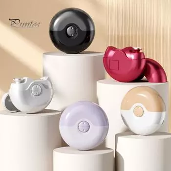 Электрическая автоматическая машинка для стрижки ногтей с низким уровнем шума, компактная, портативная, USB, перезаряжаемая, для маникюра и педикюра, беспроводная электрическая пилка для ногтей красный