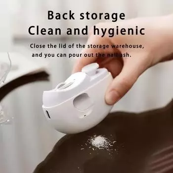 Электрическая автоматическая машинка для стрижки ногтей с легкими щипчиками и полировщиком, USB-перезаряжаемый безопасный триммер для ногтей для ребенка розовый