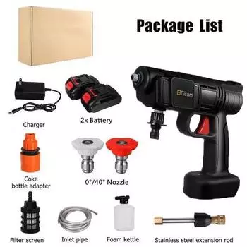 Электрическая беспроводная мойка высокого давления для автомобиля, распылитель воды, портативная машина для мойки автомобиля под давлением, комплект для чистки водой под давлением