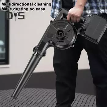 Электрическая беспроводная воздуходувка с мощным двигателем, малошумная, работающая от аккумулятора, воздуходувка для уборки листьев, инструмент для ухода за газоном A