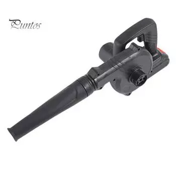 Электрическая беспроводная воздуходувка с мощным двигателем, малошумная, перезаряжаемая, легкая воздуходувка для уборки газонов чёрный