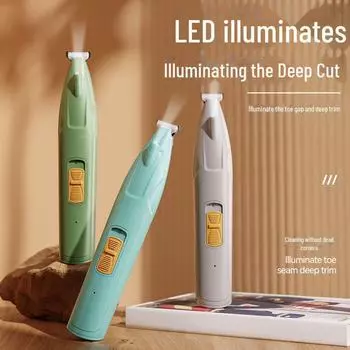 Электрическая бритва для лап и триммер для собак и кошек Battery Type зелёный